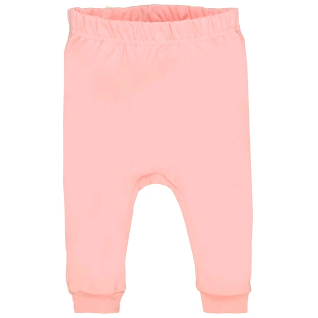Детские брюки для девочки, р.74-86 см, интерлок, розовые фото Татошка