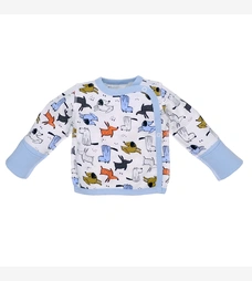 Льоля уні, 50-62 см, футер 100% бавовна, біла з принтом фото на tatoshka.ua