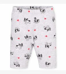 Велосипедки (треси) , р.92-134 см, кулір, сірий меланж з принтом фото на tatoshka.ua