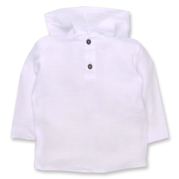 Дитячий джемпер уні, 92-134см, рубчик(кашкорсе), білий фото Татошка