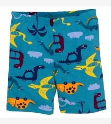 Шорти для хлопчика, 80-104 см, кулір з еластаном, зелені з принтом фото на tatoshka.ua