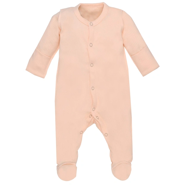 Детский комбинезон уни, р.56-62 см, кашкорсе, бежевый. фото Татошка