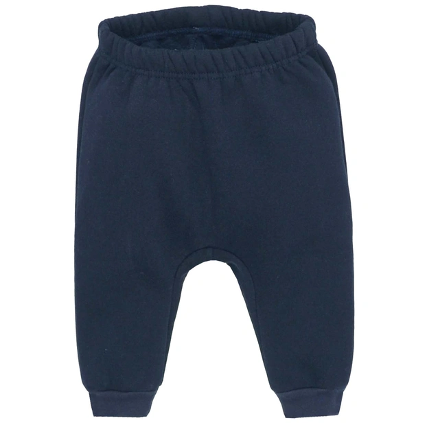 Дитячі штани для хлопчика , р.74-98 см, футер з начісом, сині фото Татошка