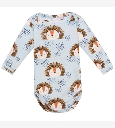 Боді для хлопчика, 74-92 см, рібана 100% бавовна, блакитна з принтом фото на tatoshka.ua