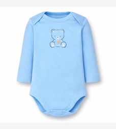 Полукомбинезон для мальчика, 68-92 см, рибана, голубой с аппликацией фото на tatoshka.ua