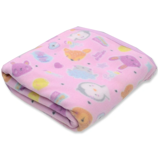 Ковдра велсофт 90*100, рожева фото Татошка