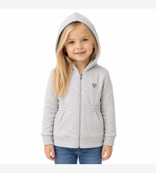 Джемпер для дівчинки, 80-116 см, футер , сірий фото на tatoshka.ua
