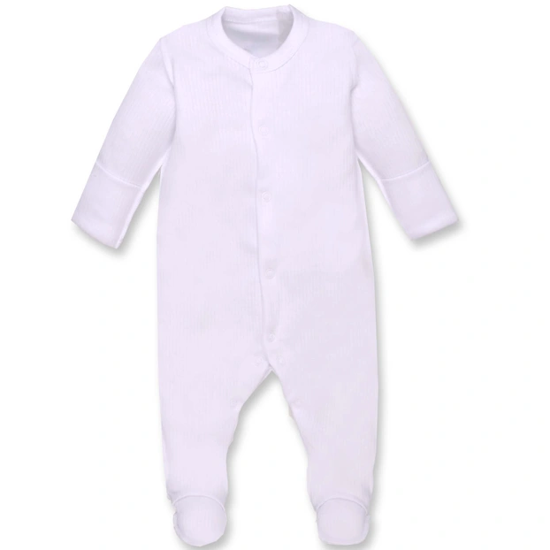 Дитячий комбінезон уні, р.50-62 см, інтерлок 'Рапорт' , білий фото Татошка