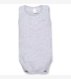 Боди-майка уни, 68-92 см, ажур, серый меланж фото на tatoshka.ua