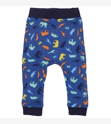 Дитячі штани для хлопчика, р.80-92 см, кулір, сині з принтом фото на tatoshka.ua