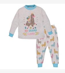 Дитяча піжама для дівчинки, р.86-164 см, щільний кулір , бежева з принтом фото на tatoshka.ua