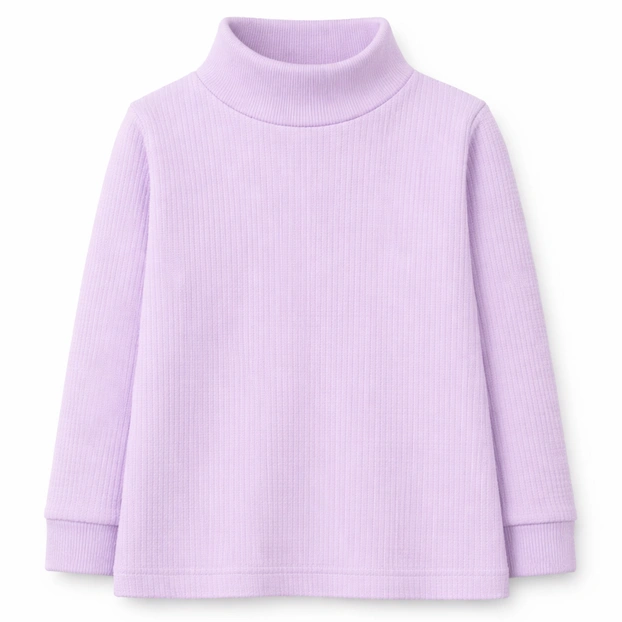 Дитячий гольф для дівчинки, р.98-164 см, жакард, фіолетовий фото Татошка