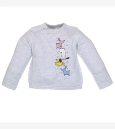 Льоля уні, 56-62 см, футер 100% бавовна, сірий меланж з аплікацією фото на tatoshka.ua