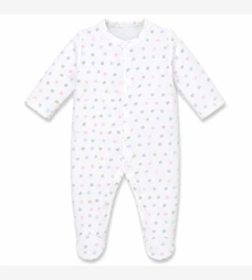 Детский комбинезон для девочки р.62-86 см, интерлок, белый с принтом. фото на tatoshka.ua