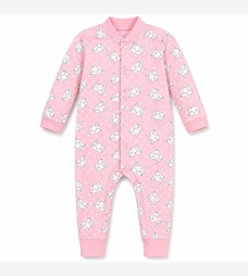 Дитячий комбінезон для дівчинки, р.80-98 см, футер, рожевий фото на tatoshka.ua