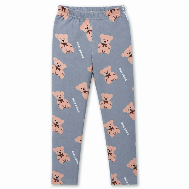 Дитячі лосини , р.104-134 см, кулір з еластаном, сірі з принтом фото Татошка