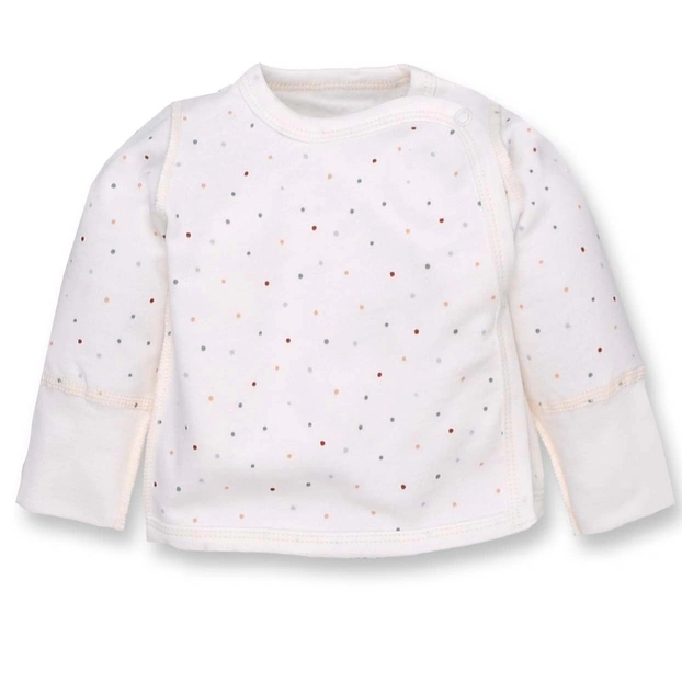 Льоля для дівчинки, 56-62 см, футер з начісом, молочна з принтом фото Татошка