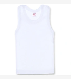 Дитяча майка уні, р.74-164 см, рібана, біла фото на tatoshka.ua