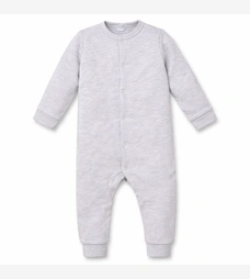 Дитячий комбінезон уні , р.68-86 см, інтерлок, сірий меланж фото на tatoshka.ua