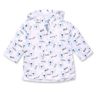 Дитяча туніка, р.80-110 см, муслін ,білий з принтом