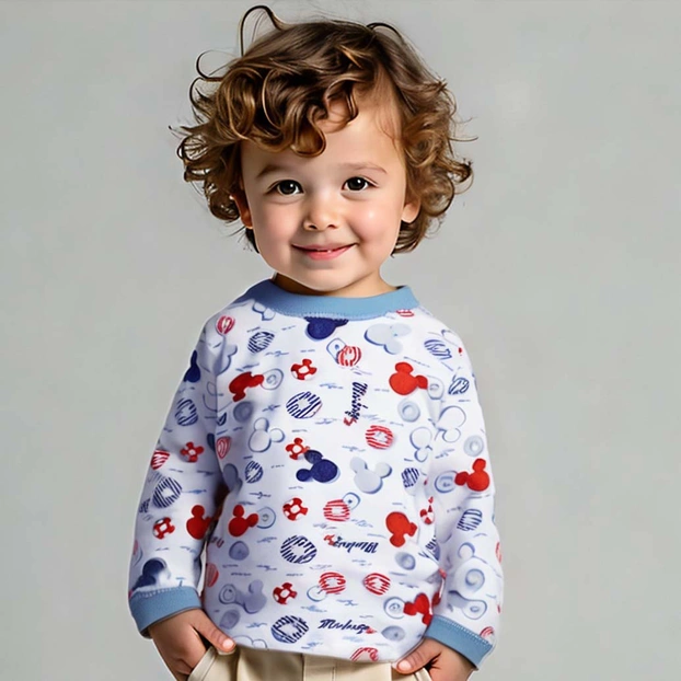 Дитяча кофточка для хлопчика , р.80-122 см, рібана, біла з принтом фото Татошка