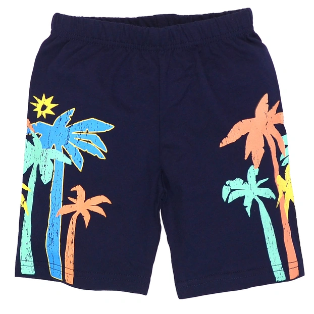 Шорти для хлопчика, 92-134 см, кулір, сині з аплікацією фото Татошка