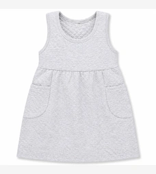 Дитяча сукня, р.92-116 см, капітон, сірий меланж фото на tatoshka.ua