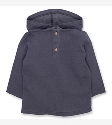 Дитячий джемпер уні, 92-134см, муслін, сірий фото на tatoshka.ua