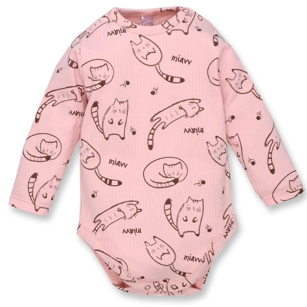 Напівкомбінезон для дівчинкиі, 80-86 см, інтерлок рапорот 100% бавовна,рожева з принтом фото Татошка