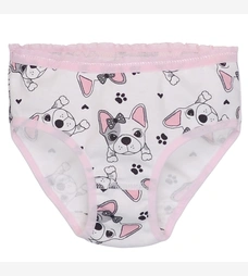 Труси для дівчинки, 92-134см, рібана,білі з принтом фото на tatoshka.ua