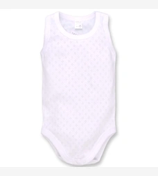 Боди-майка уни, 68-80 см, ажур, белая фото на tatoshka.ua