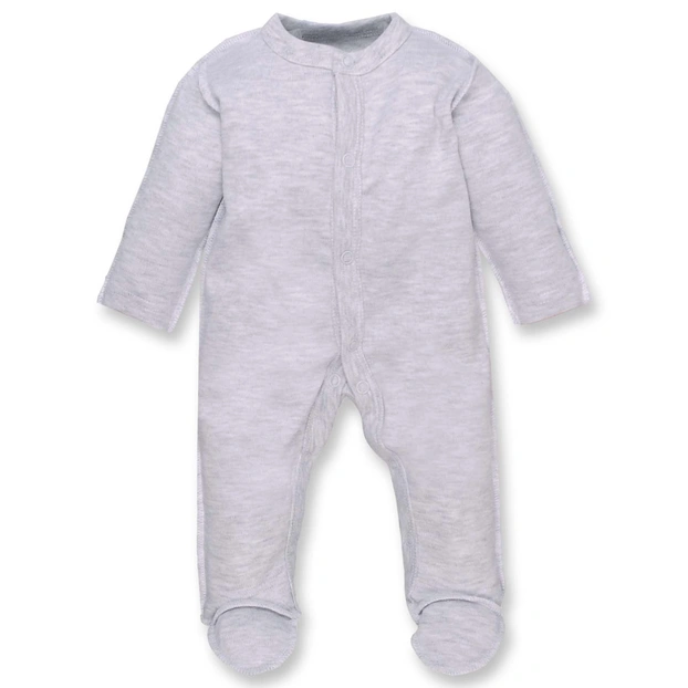 Дитячий комбінезон уні, р.46-48 см, інтерлок, сірий меланж фото Татошка