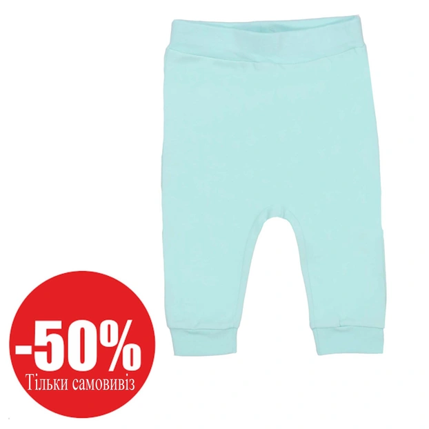 Дитячі штани уні , р.62-86 см,інтерлок з начісом, зелені фото Татошка