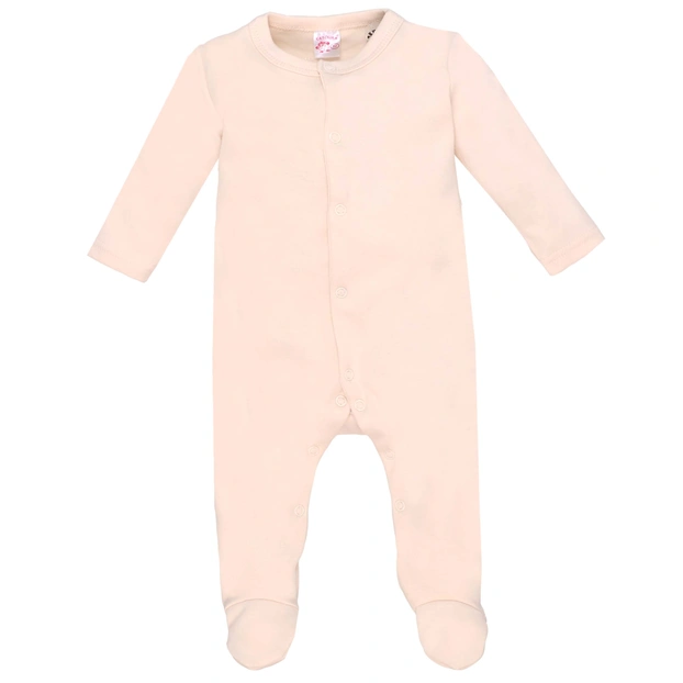 Детский комбинезон уни, р.62-86 см, интерлок, молочный фото Татошка