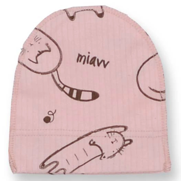 Дитяча шапочка, р.36-42 р, інтерлок рапорт, рожева фото Татошка