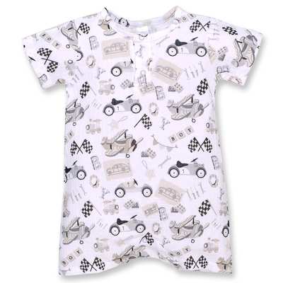 Пісочник уні, 80-86см, муслін 100% бавовна, білий з принтом