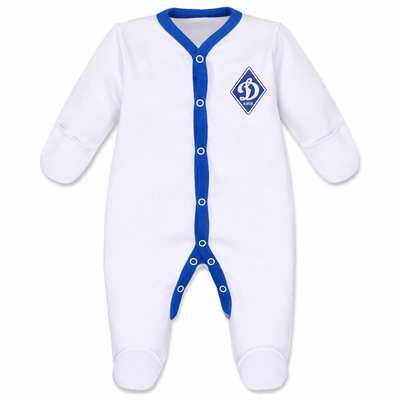 Дитячий комбінезон уні , р.56 см, інтерлок, білий з аплікацією