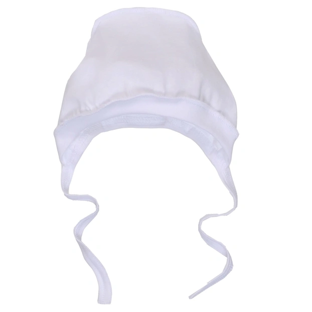 Дитячий чепчик уні, кулір, білий фото Татошка