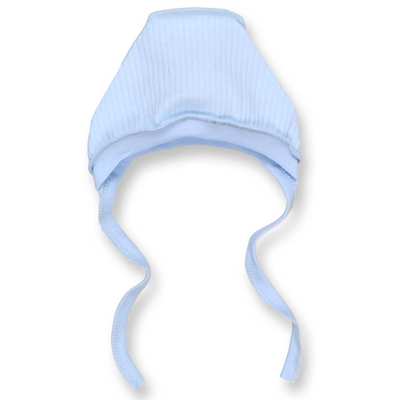 Дитячий чепчик уні р.56 см, інтерлок рапорт, блакитний