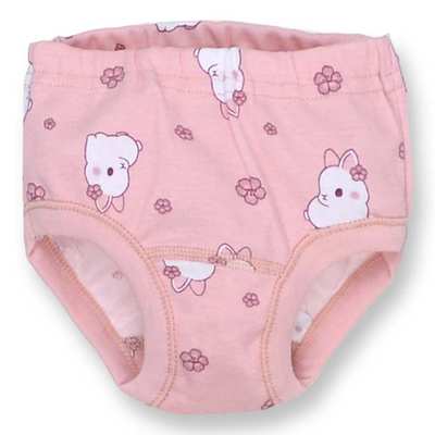 Труси класичні для дівчинки, 80-116см, Рібана 100% бавовна, рожевий з принтом