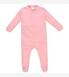 Дитячий комбінезон для дівчинки, р.62-74 см, ажур, рожевий фото на tatoshka.ua