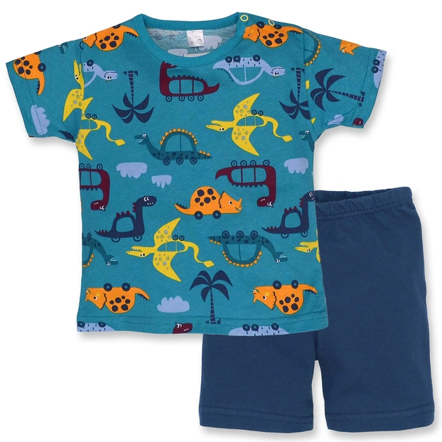 Комплект дитячий для хлопчика, р.80 см, кулір, зелений з синім фото Татошка