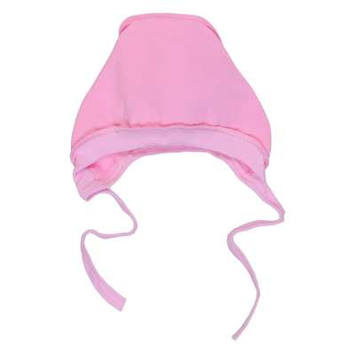 Дитячий чепчик для дівчинки, футер, рожевий