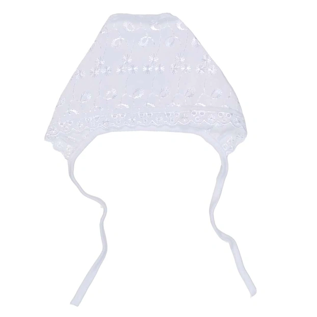 Детский чепчик уни, шитье, белый фото Татошка