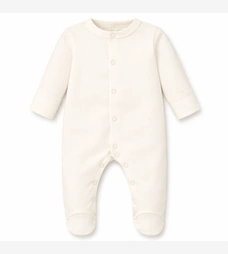 Дитячий комбінезон уні, р.46-56 см, інтерлок, молочний фото на tatoshka.ua