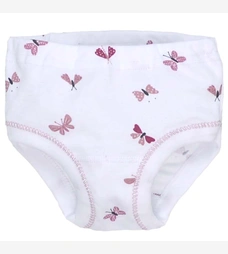 Труси для дівчинки, 86-110см, рібана, білі з принтом фото на tatoshka.ua