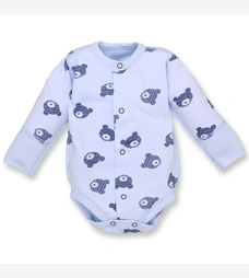 Боді уні, 56см, Футер 100% бавовна, блакитний с принтом фото на tatoshka.ua